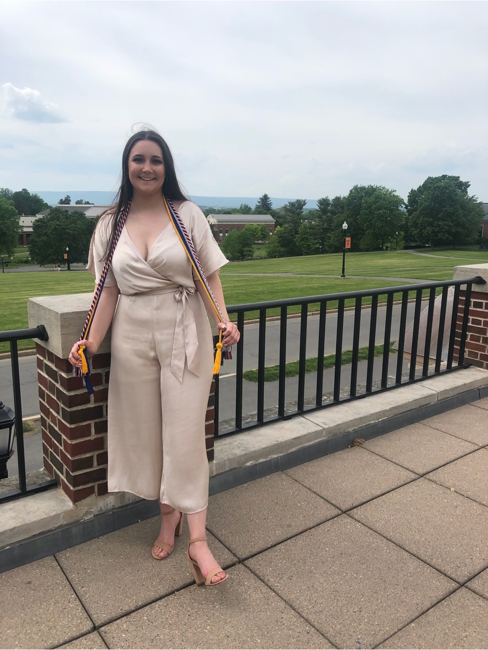 Express champagne jumpsuit